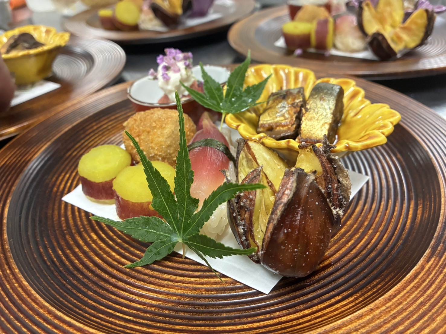 小布施栗の特別懐石料理八寸